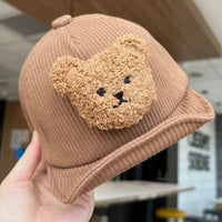 Thumbnail for Mini Fashion - Cool & Cute - Corduroy Children's Bear Cap
