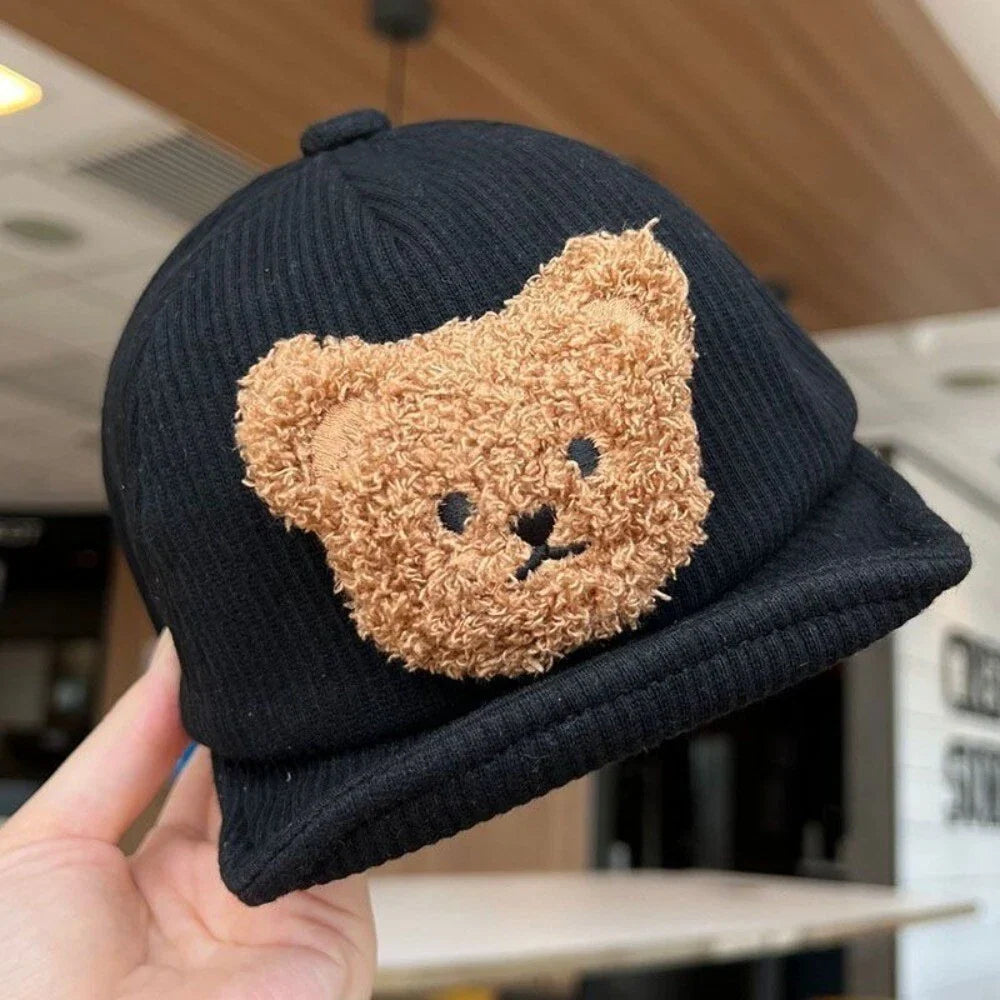 Mini Fashion - Cool & Cute - Corduroy Children's Bear Cap