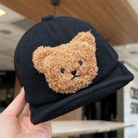 Thumbnail for Mini Fashion - Cool & Cute - Corduroy Children's Bear Cap