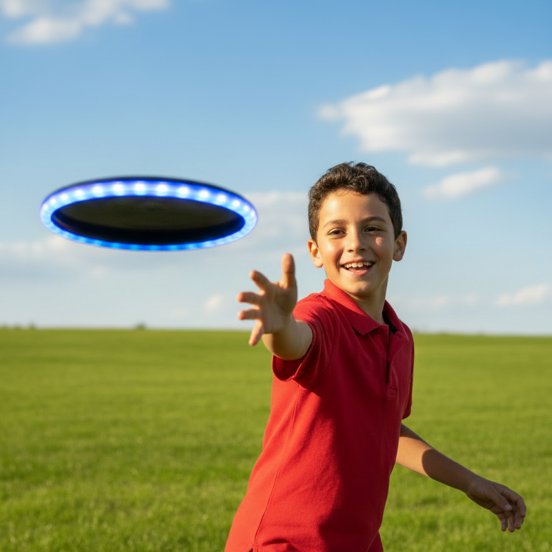 NightFly – Glowing & Sturdy – LED Frisbee