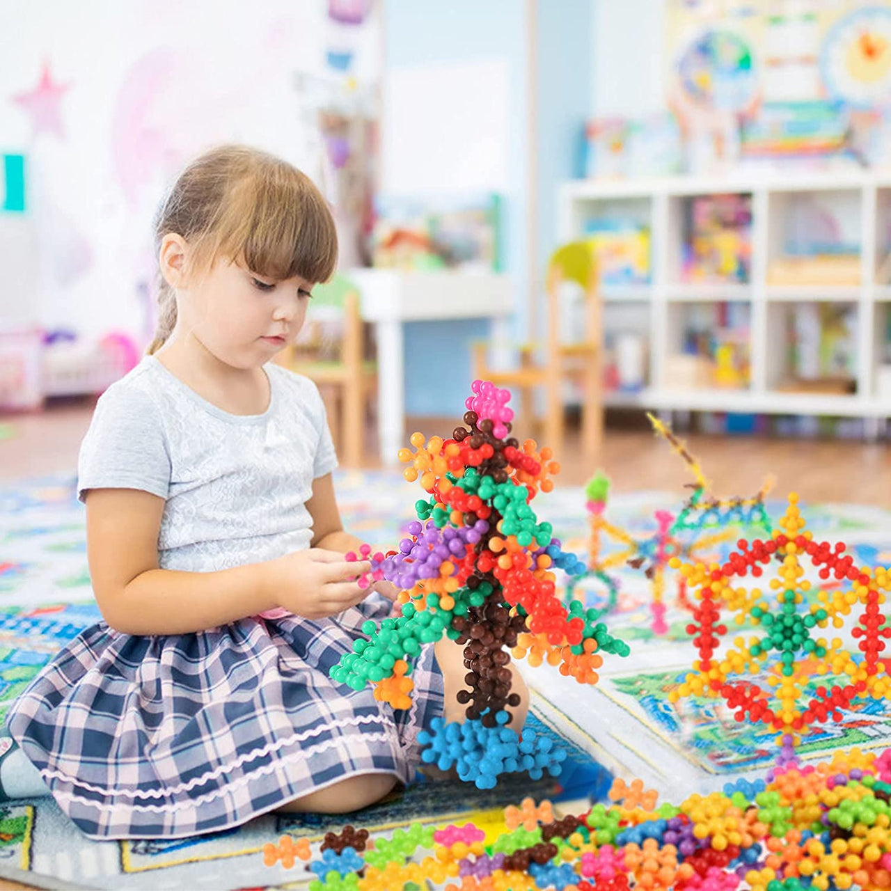 3D Building Blocks™ - Developing creativity - Snowflake building blocks
